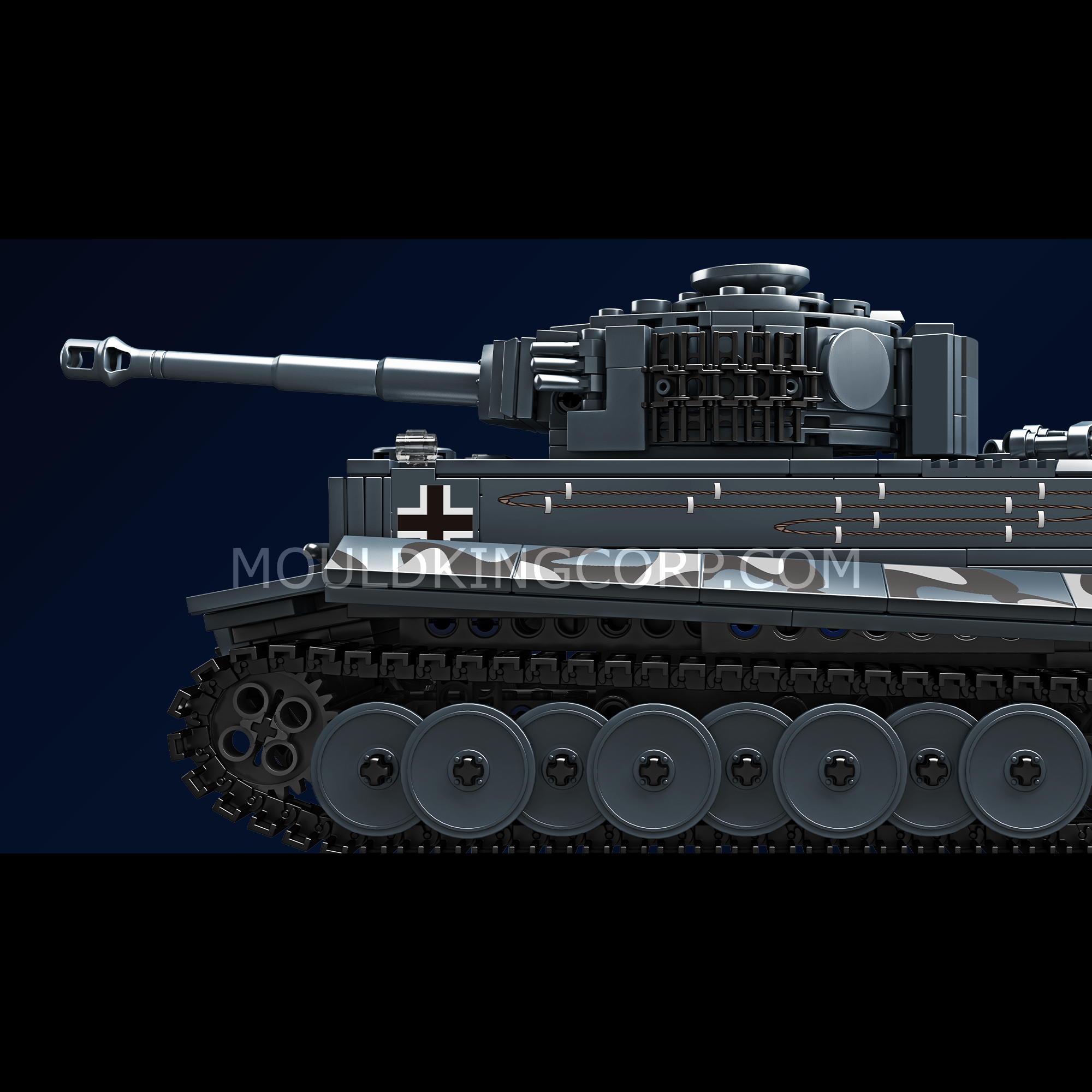 Mould King 20014S Tiger Heavy Tank Model Building Set - 850 PCS Military Tank Toy for Adults & Kids | STEM Educational Construction Kit | Perfect for Collectors, Birthday Gifts & War History Enthusiasts