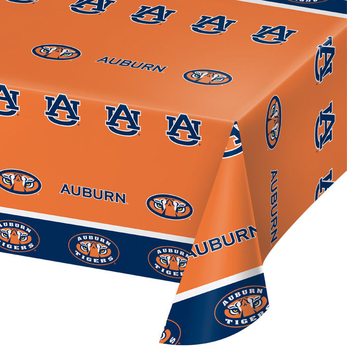 12-Pack Auburn Plastic Table Covers - Disposable Party Tablecloths for Birthday, Wedding & Holiday Decorations - Waterproof & Wrinkle-Resistant (54