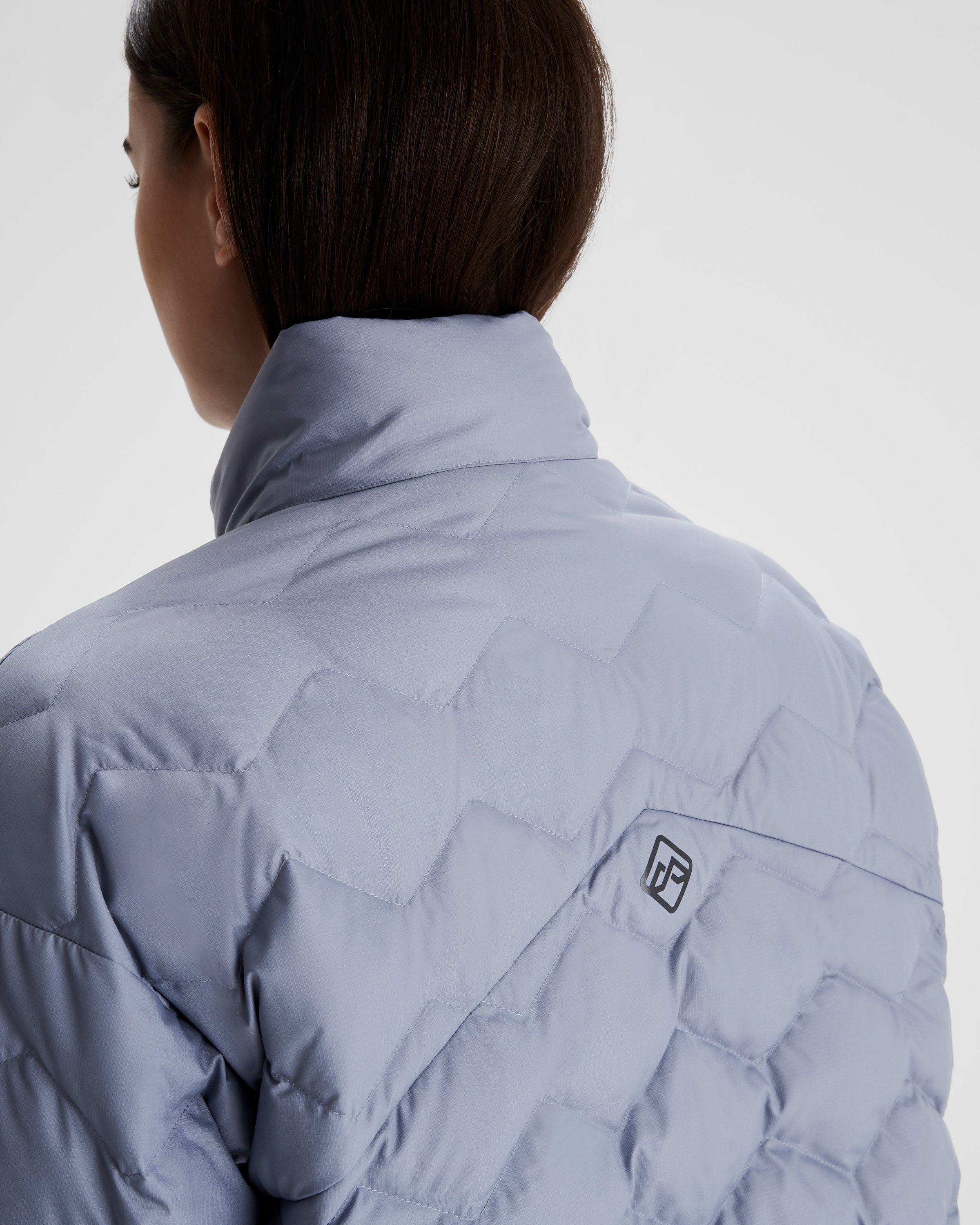 Women's Lightweight Down Short Jacket - Dark Haze | Warm Winter Coat for Outdoor Activities & Casual Wear