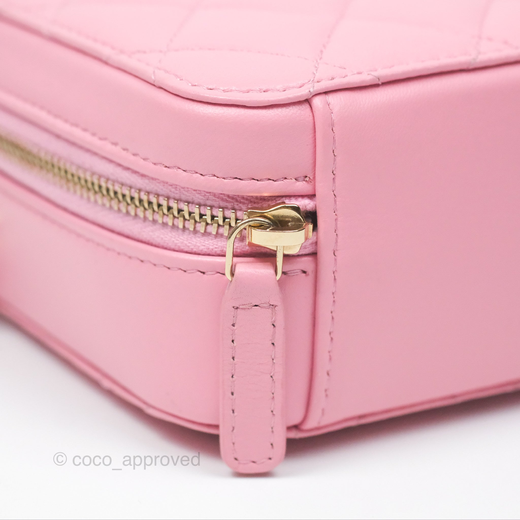 Chanel Quilted Lambskin Camera Bag in Pink with Gold Hardware - Perfect for Everyday Use & Special Occasions