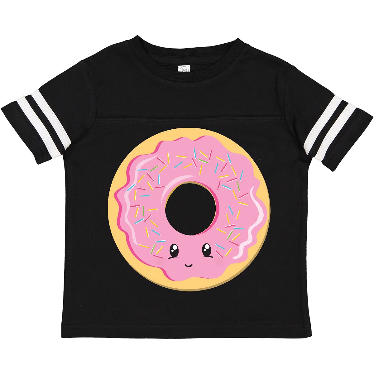 Inktastic Light Pink Donut Toddler T-Shirt - Cute Graphic Tee for Baby Girls | Soft Cotton Toddler Shirt for Birthday, Donut Party & Casual Wear