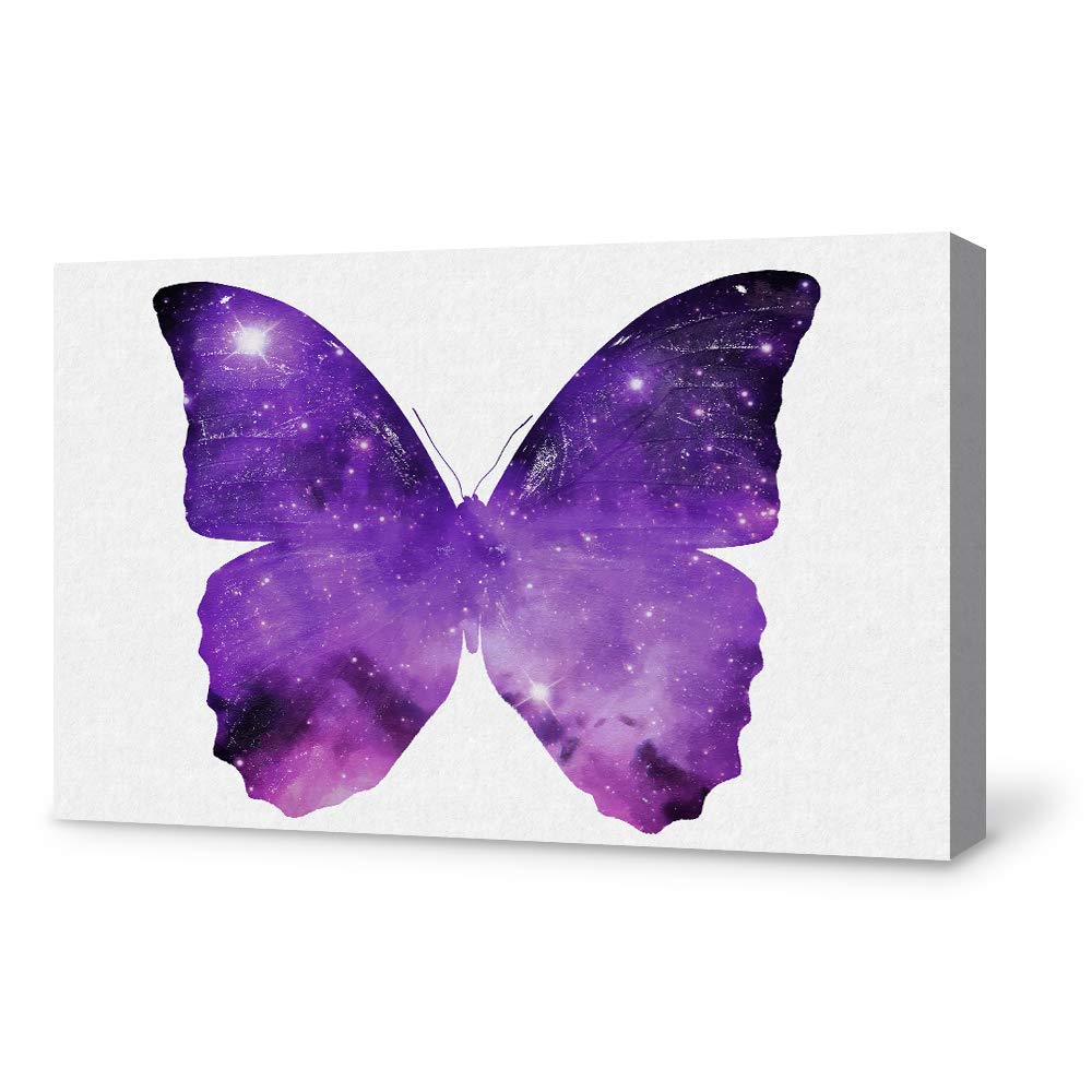 Wall26 Canvas Wall Art - Stunning Butterfly Giclee Painting for Bedroom, Living Room, Home Decor - 32x48 Inches - Perfect for Modern, Boho, and Minimalist Interiors