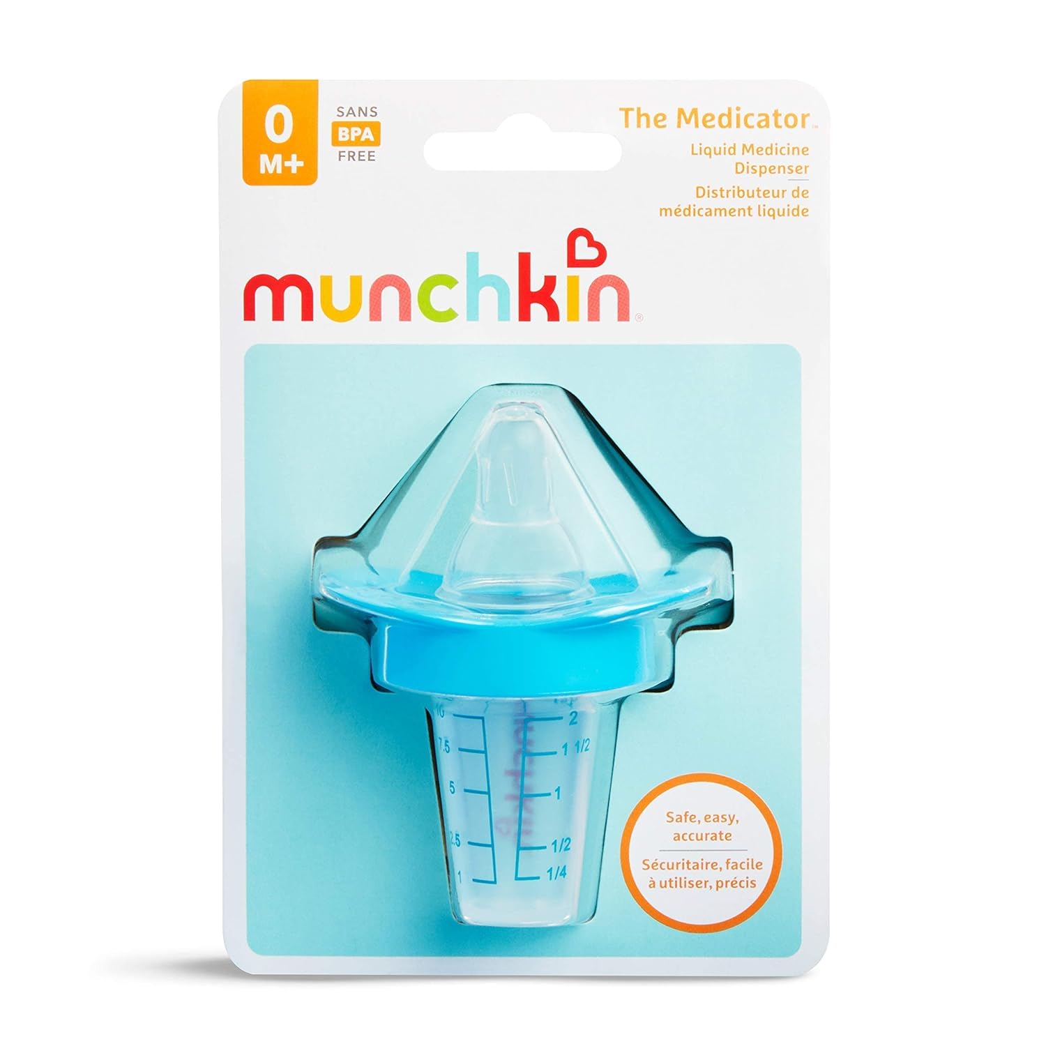 Munchkin The Medicator Liquid Medicine Dispenser for Babies & Toddlers - Easy Infant Medicine Syringe with Storage Case - Perfect for Fever, Cough & Vitamin Drops at Home or Travel