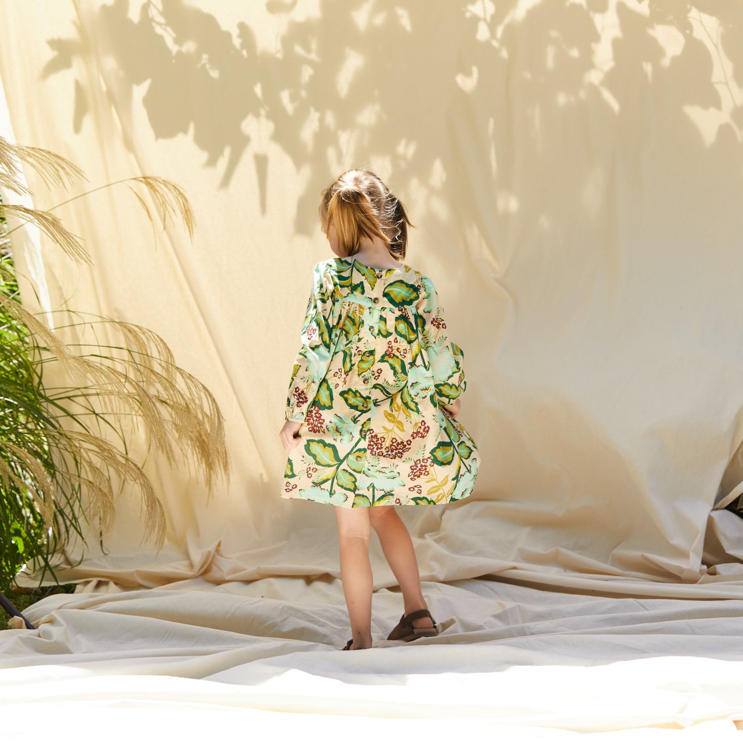 Margot Girls' Floral Summer Dress - Cute & Comfortable Cotton Outfit for Toddlers & Kids - Perfect for Playdates, Parties & Family Photos