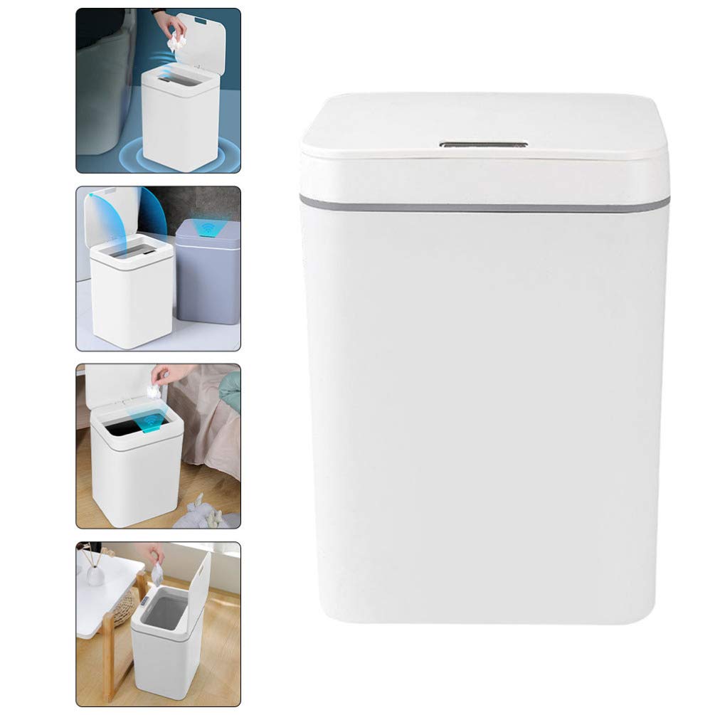Automatic Sensor Trash Can - Smart Induction Garbage Bin with Motion Sensor, Hands-Free Waste Container for Kitchen, Bathroom, Office & Home Use