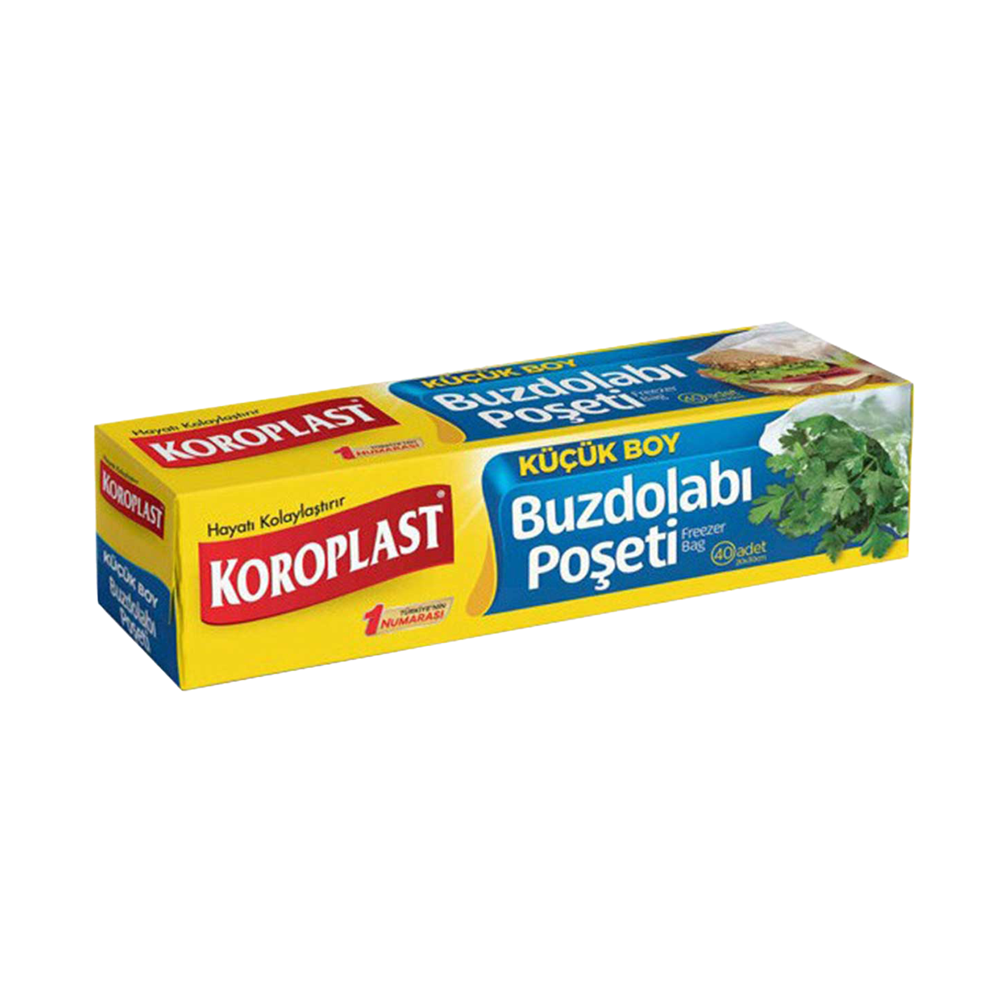Koroplast 40-Pack Reusable Refrigerator Storage Bags - Leakproof Freezer Bags for Food Preservation, Meal Prep & Organization