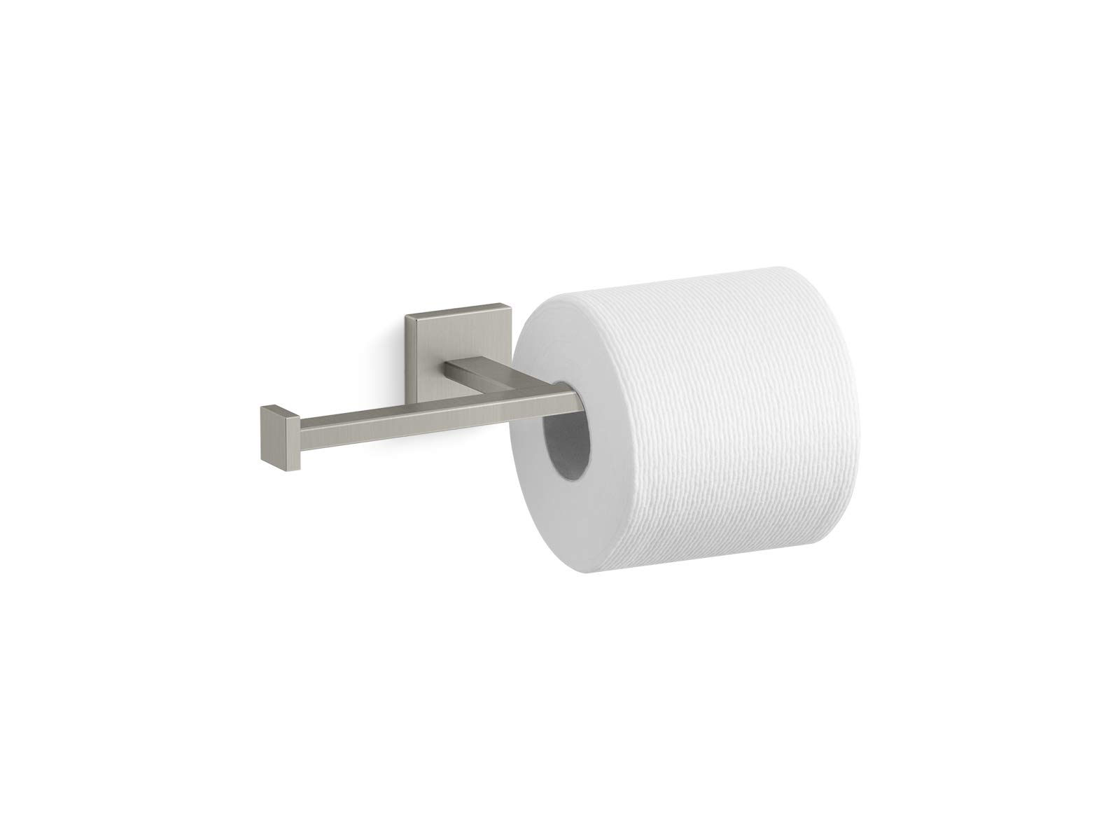 KOHLER Square Double Toilet Paper Holder - Chrome Bathroom Tissue Stand with Wall Mount, Modern Toilet Paper Dispenser for Home & Commercial Use | Perfect for Bathrooms, Restrooms, and Powder Rooms