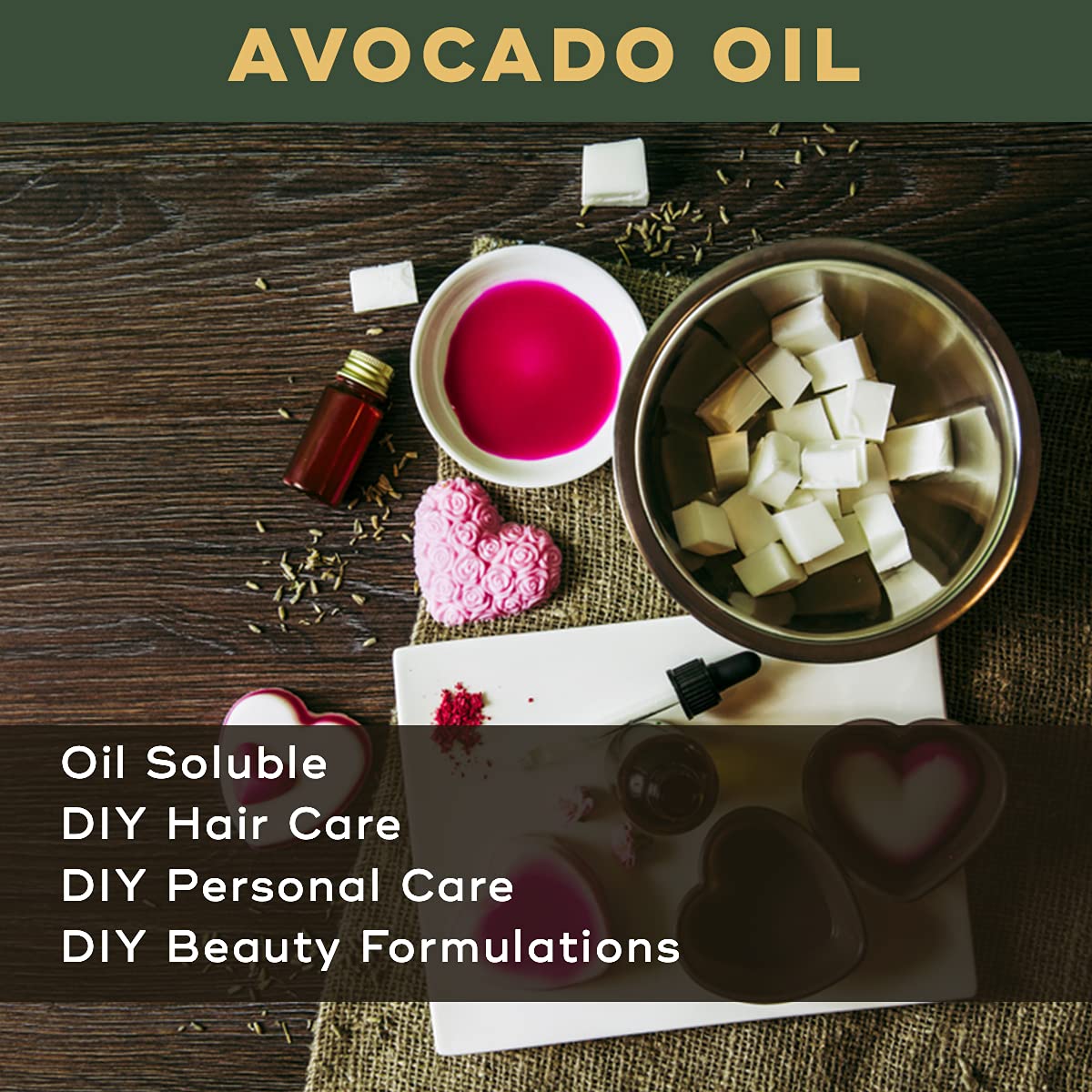 BRM Herbals Pure Avocado Oil 25ml - Cold Pressed for Hair Growth, Skin Care, DIY Beauty, Soap & Cosmetic Making - Perfect for Face Moisturizing, Hair Treatment, Body Lotion & Cream Formulation