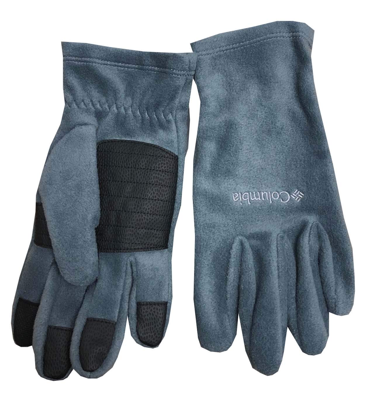Columbia Men's Agent Heat II Thermal Reflective Omni-Heat Fleece Winter Gloves - Insulated Cold Weather Gloves for Skiing, Snowboarding & Outdoor Activities (Large, Grey)