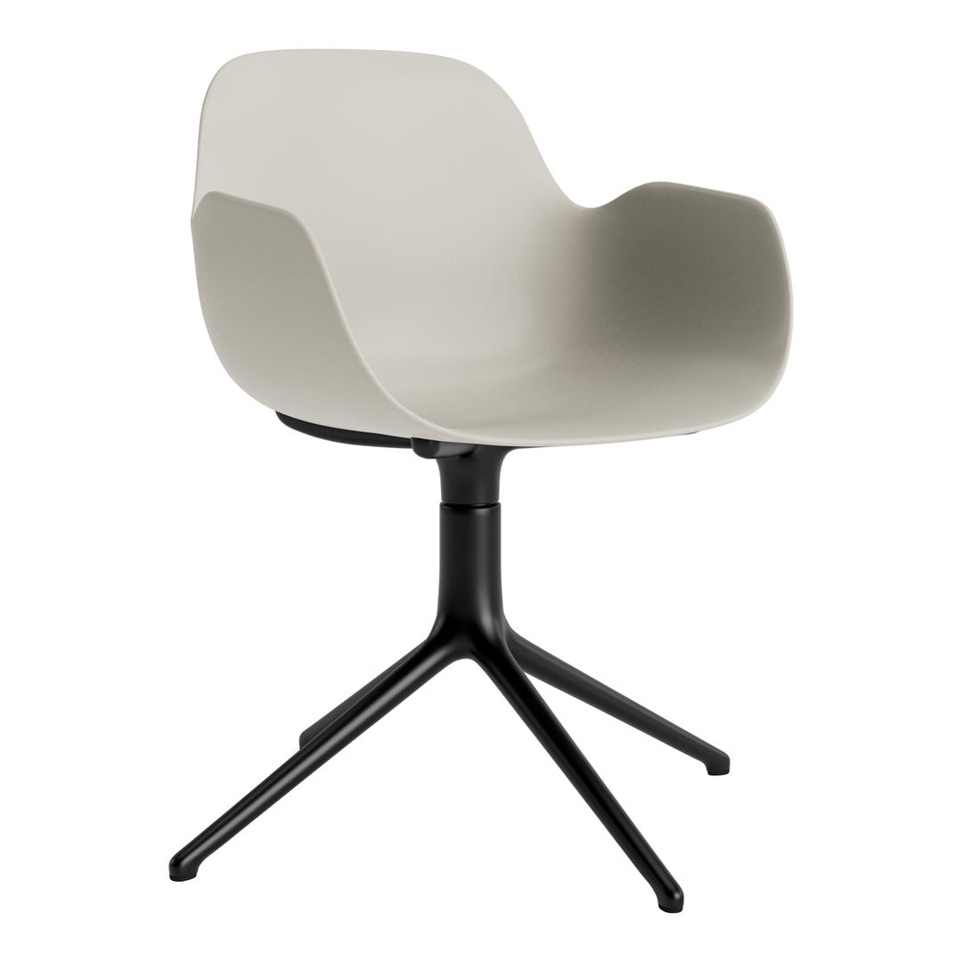 Modern Form Armchair with 4L Swivel Base - Ergonomic Office Chair for Home & Workspace - Perfect for Working, Gaming, and Relaxing
