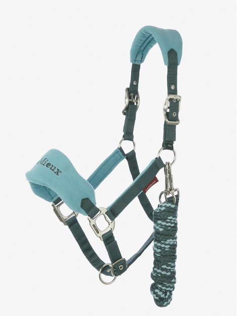 Le Mieux Vogue Fleece Headcollar and Lead Rope Set - Soft Horse Halter with Rope for Gentle Control - Perfect for Training, Grooming & Show Preparation