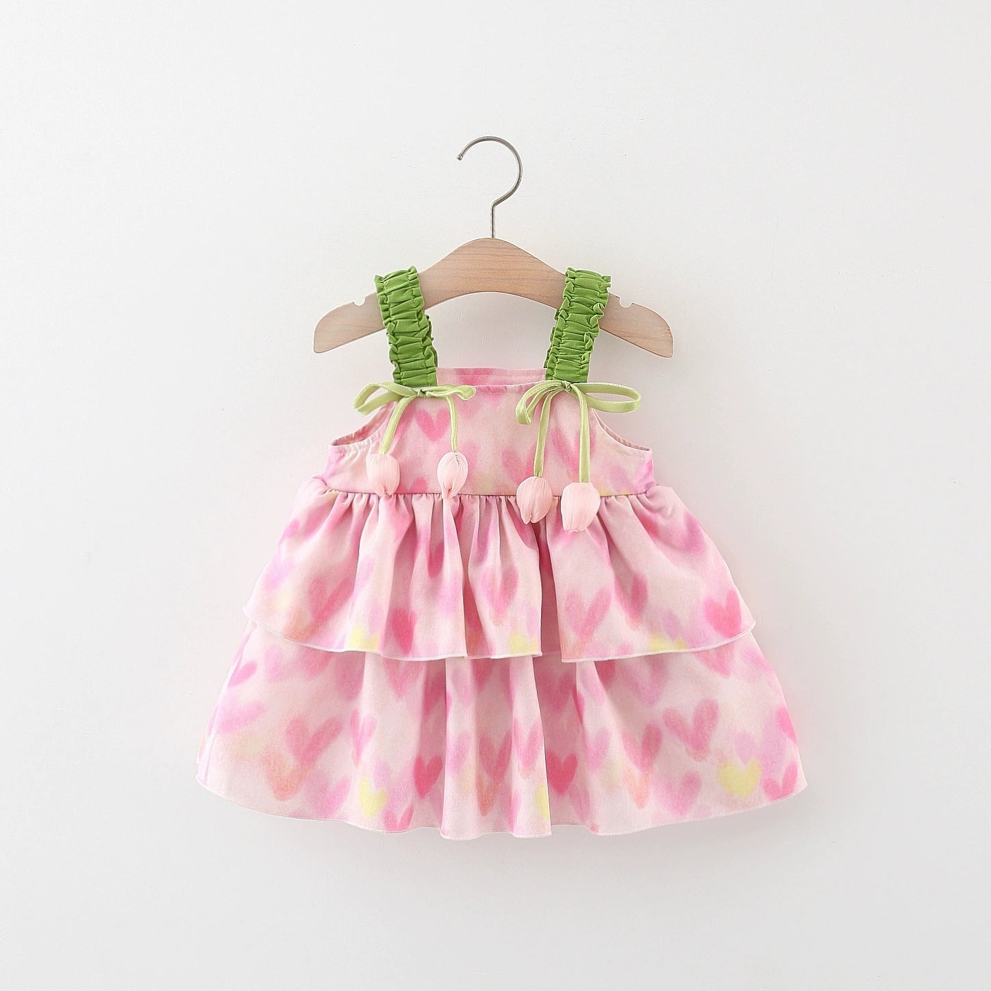 Adorable Baby Girls Summer Dress - Soft Pink Princess Dress for Toddlers & Infants - Perfect for Playdates, Parties & Photo Shoots