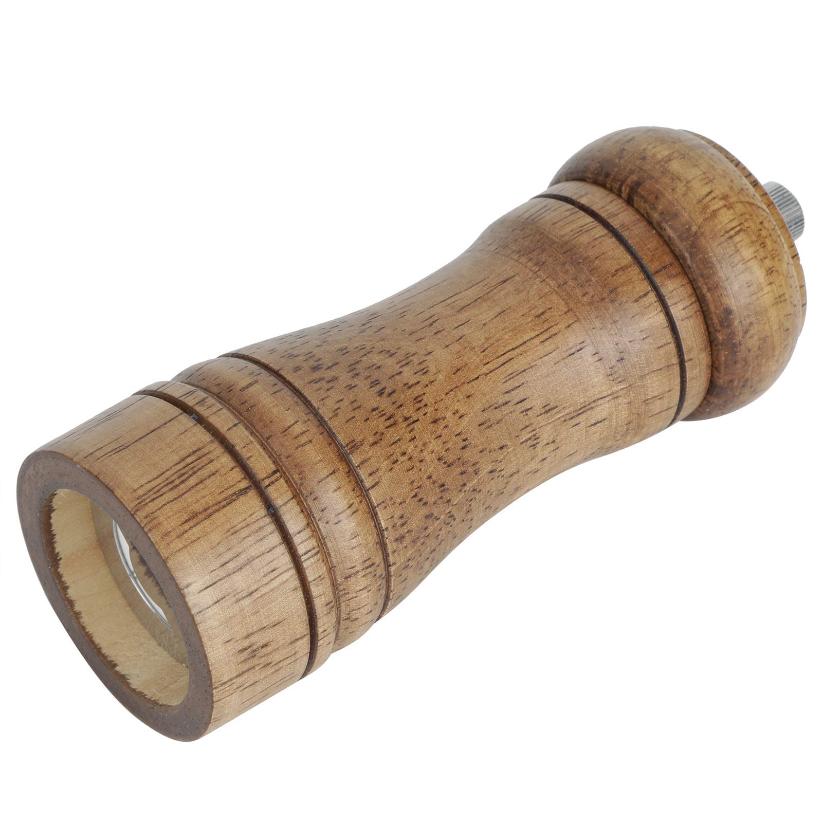 Premium Ceramic Grinding Core Pepper Mill - 5 Inch Oak Wood Salt and Pepper Grinder with Long-Lasting Durable Mechanism - Perfect for Kitchen, Dining Table, and Gourmet Cooking