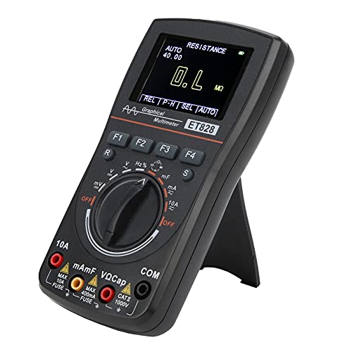 Digital Oscilloscope with 2.5Msps Color Screen - Electrical Tester for Voltage, Current, Resistance & Capacitance Measurement | Perfect for Electronics Repair, Circuit Testing & DIY Projects