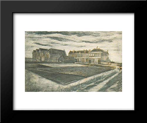 Vincent van Gogh The Houses on Schenkweg 18x15 Framed Art Print - Famous Dutch Post-Impressionist Painting for Home & Office Wall Decor
