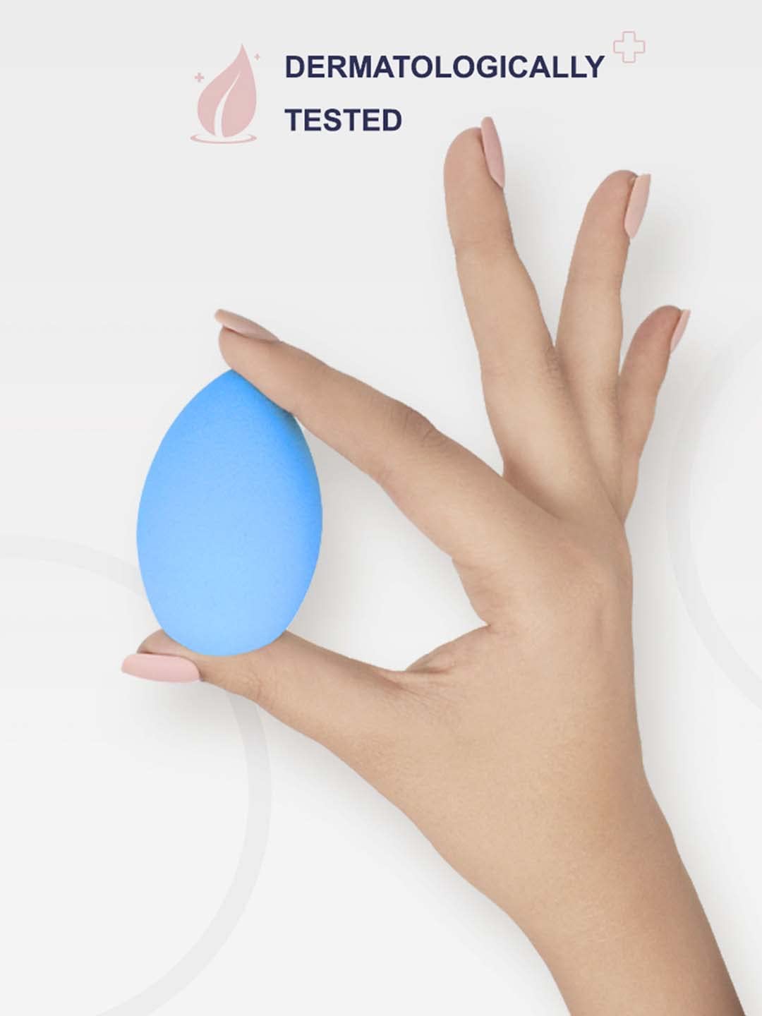 Premium Blue Beauty Blender Sponge - Soft Makeup Blending Puff for Flawless Foundation & Concealer Application - Perfect for Everyday Makeup & Professional Use