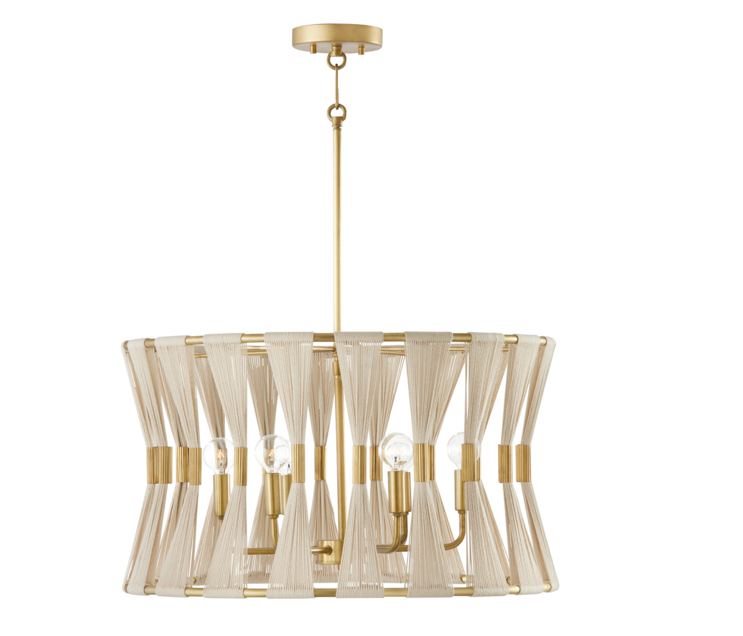 Emily 6-Light Crystal Chandelier - Modern Elegant Ceiling Light Fixture for Dining Room, Bedroom, Living Room & Entryway | Dimmable LED Lighting for Home Decor