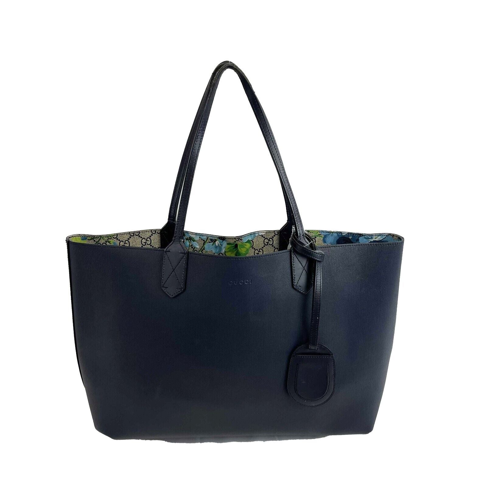Gucci GG Supreme Monogram Blooms Medium Reversible Tote & Shoulder Bag for Women | Luxury Designer Handbag for Work, Travel & Everyday Use
