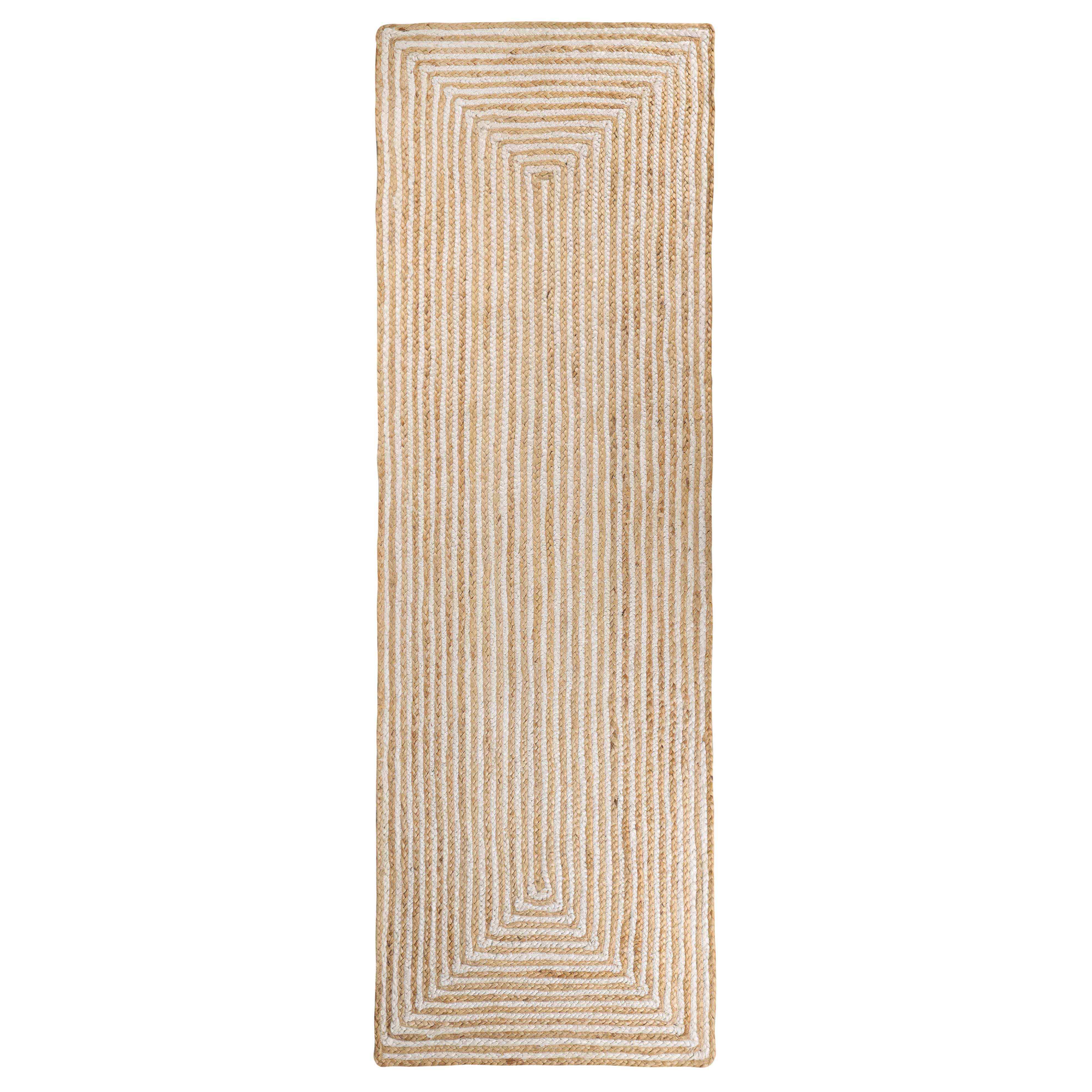 Braided Jute Reversible Handwoven Rug - Natural Fiber Indoor/Outdoor Area Rug for Living Room, Bedroom, Patio & Deck - Eco-Friendly Home Decor