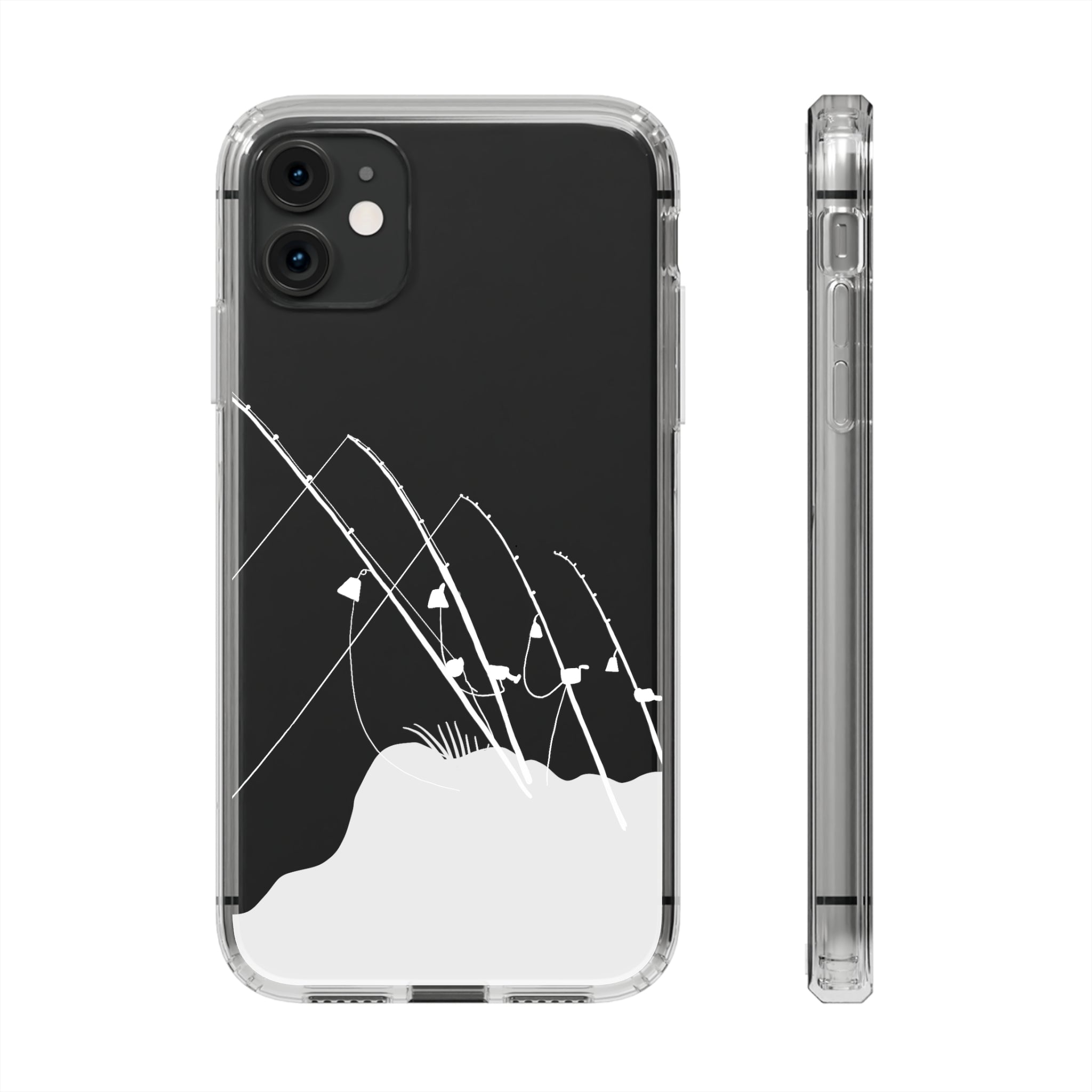 Gone Fishing Clear Phone Case - Durable Protective Cover for iPhone & Samsung - Perfect for Outdoor Activities, Fishing Trips & Daily Use