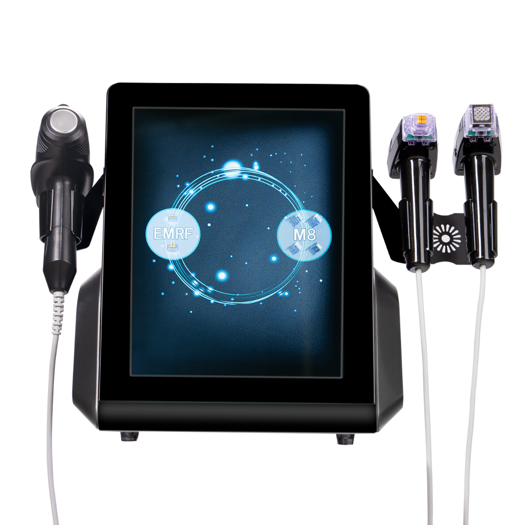 Metamorph 8.5 Golden Youth RF Microneedling Machine - Portable Professional Skin Rejuvenation Device for Wrinkles & Fine Lines | At-Home & Salon Use