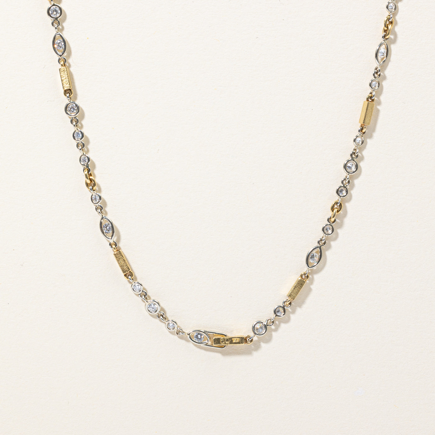 2.11ctw Diamond Link Necklace in 14K Gold - Elegant Layering Piece for Women | Perfect for Weddings, Date Nights & Special Occasions