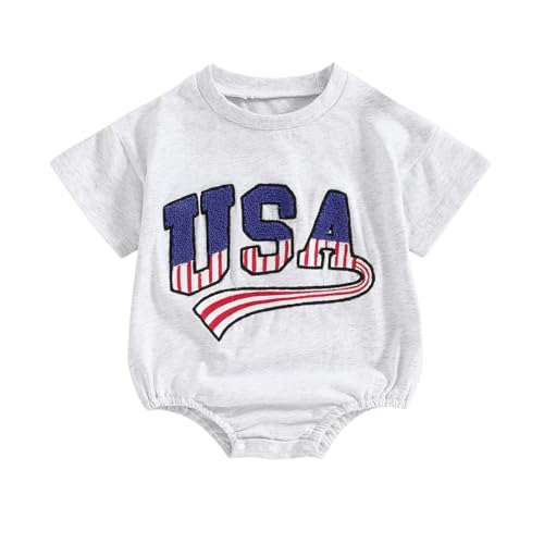 A Embroidered Usa Gray