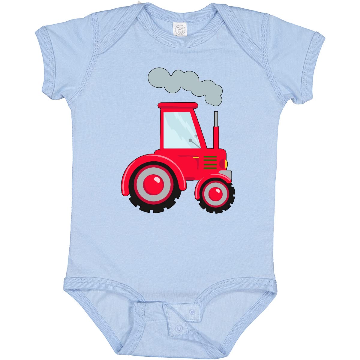 Inktastic Fun Red Tractor Baby Bodysuit - Cute Farm-Themed Onesie for Infants & Toddlers | Perfect for Playtime, Photo Shoots & Farm Visits