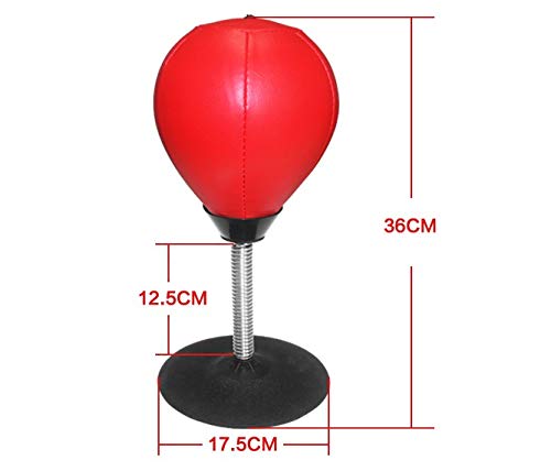 Portable Desktop Punching Bag for Stress Relief - Fun Boxing Exercise for Adults & Kids - Perfect Gift for Coworkers, Boss - Use at Home, Office or Gym