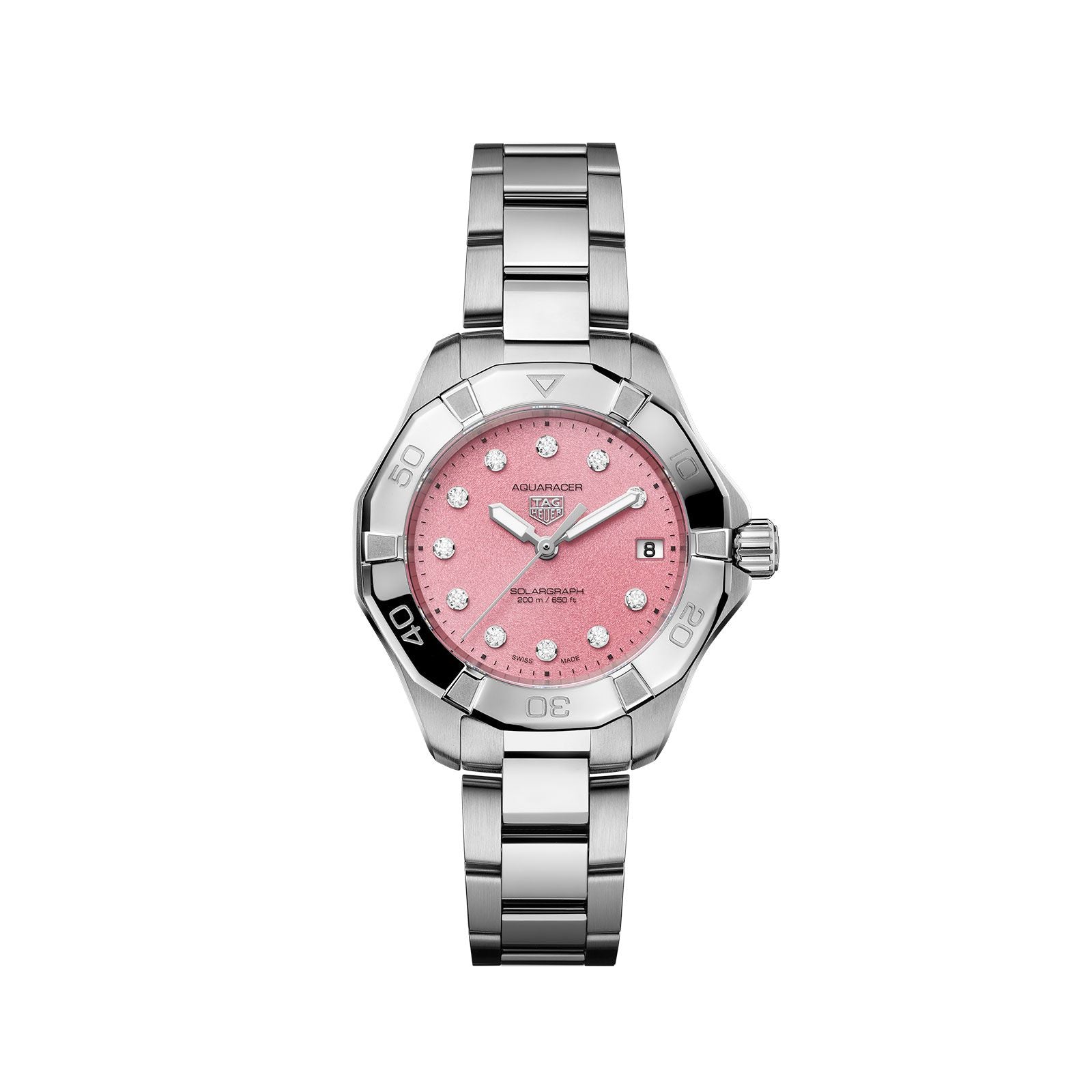 TAG Heuer Aquaracer Professional 200 Solargraph Quartz 34mm Men's Solar Watch WBP1318.BA0005 - Luxury Dive Watch for Swimming, Sailing & Everyday Wear