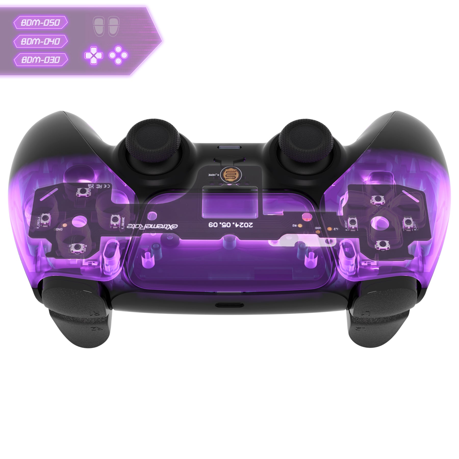 eXtremeRate Custom Tactile Dpad & Action Buttons Face Clicky Kit V3 for PS5 Controller BDM 030/040/050 - Upgrade Your Gaming Experience with Responsive Buttons for Competitive Play & Long Gaming Sessions