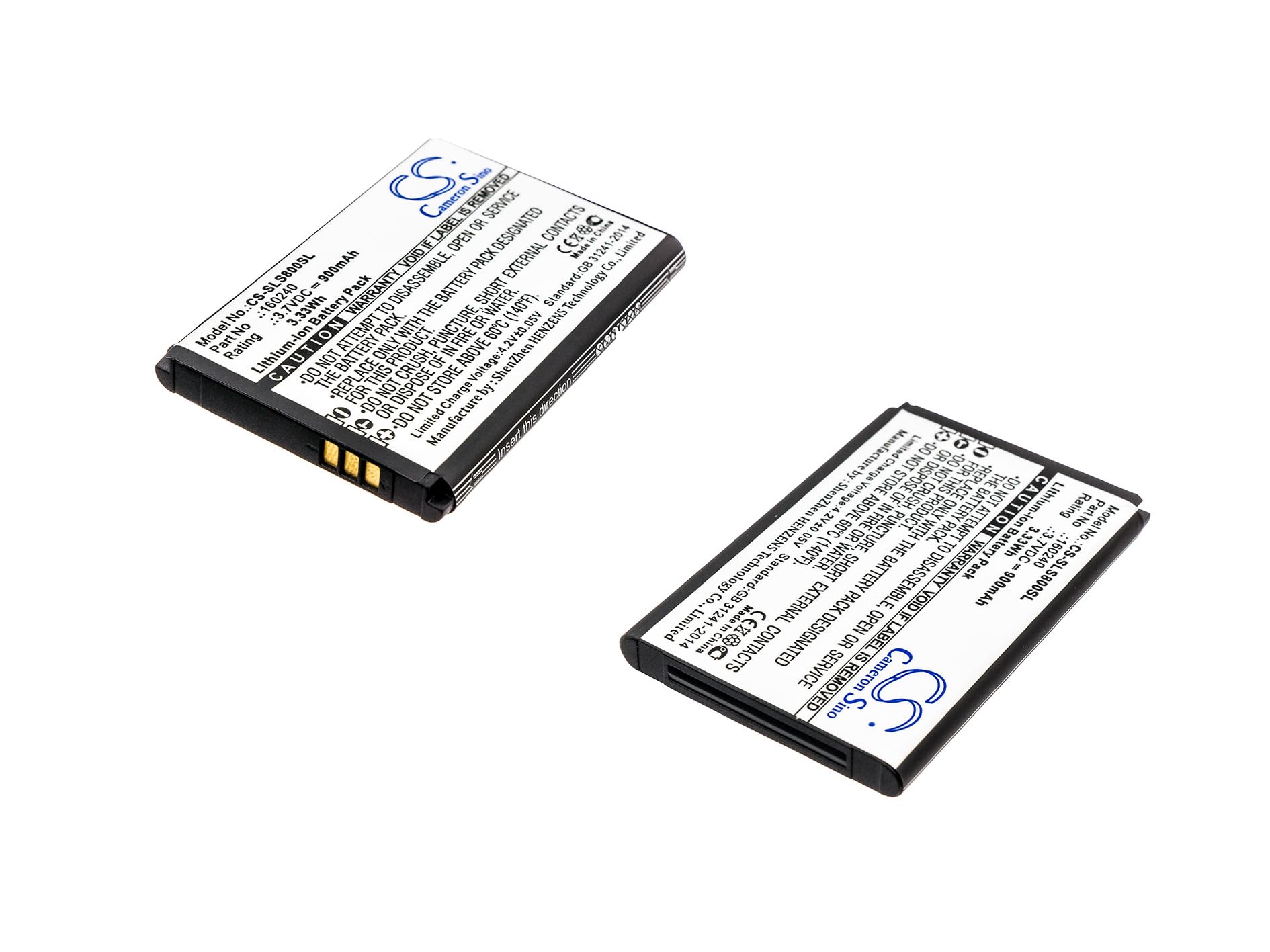(2 Pack) 900mAh 3.7V Replacement Battery for SteelSeries Arctis Pro Wireless & Siberia 800/840 Headsets - Long-Lasting Li-ion Power for Gaming, Streaming & Wireless Audio