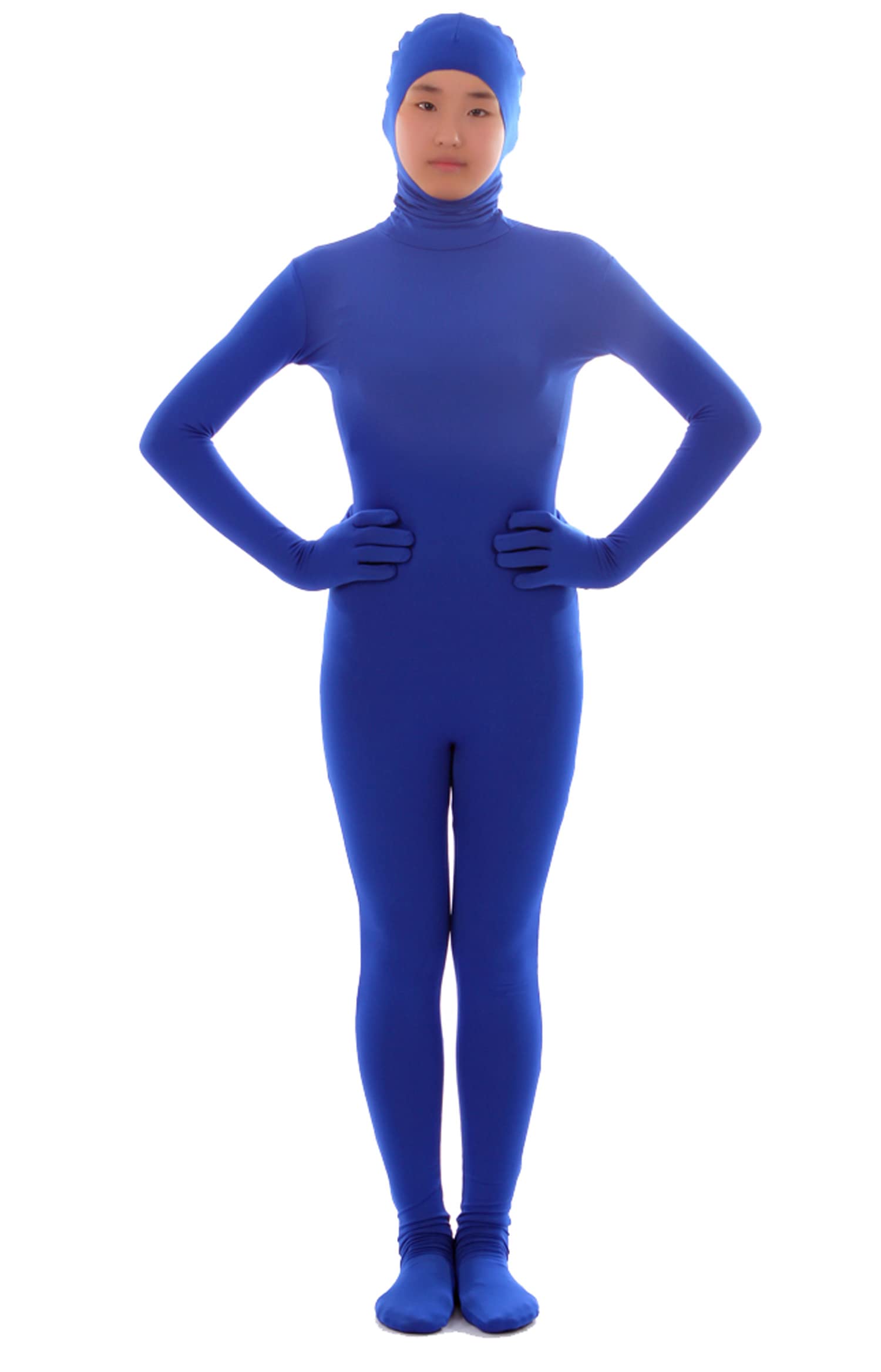 VSVO Face Open Spandex Zentai Full Body Suit - Stretchy Costume for Cosplay, Dance & Performance - Halloween, Theater & Party Wear