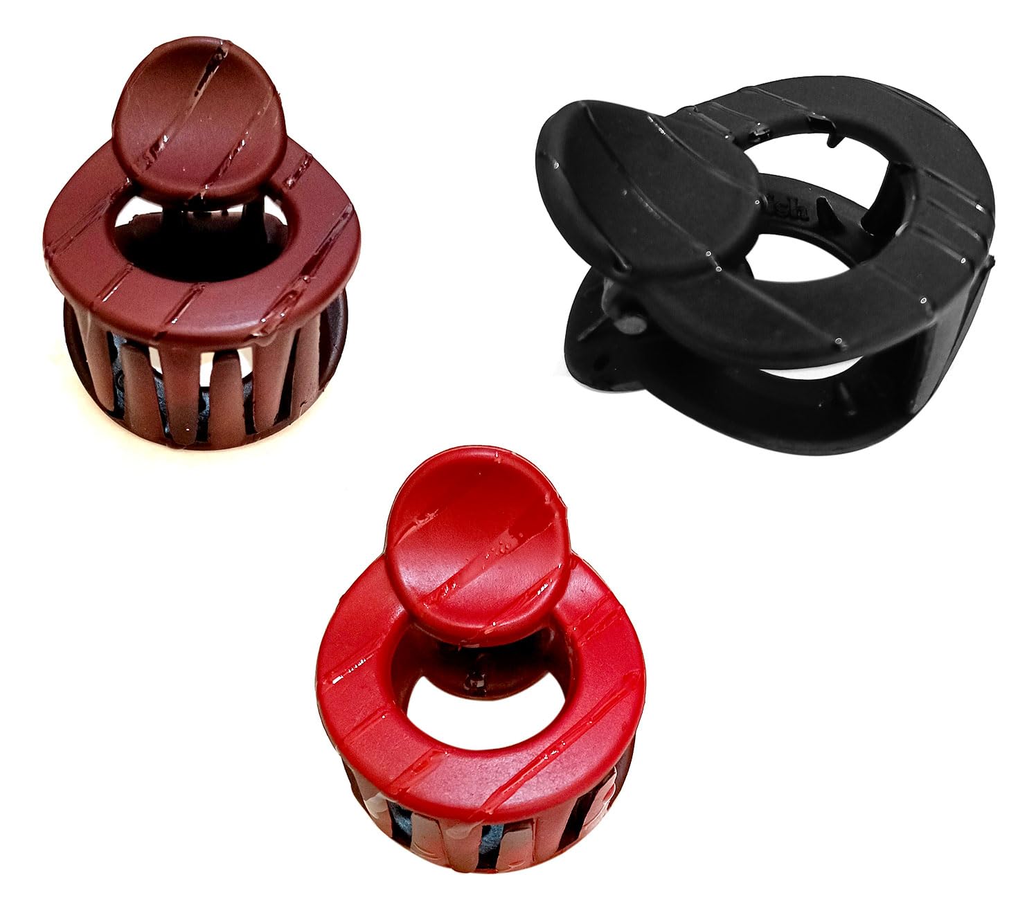 BHARATGAURAV Matte Hair Claws for Women - 8 Pack Non-Slip Hair Clutchers, Hair Clips for Girls & Teens - Perfect for School, Work, Parties & Everyday Hairstyles
