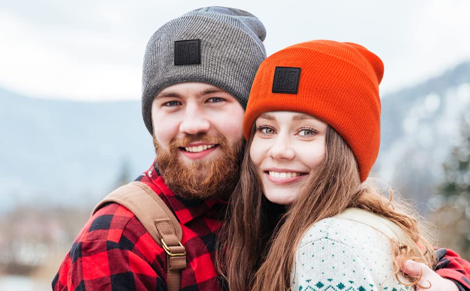 Soft & Stretchy Unisex Beanie Hats - Warm Knit Cuffed Skull Cap for Men & Women | Perfect for Winter Sports, Outdoor Activities & Casual Wear