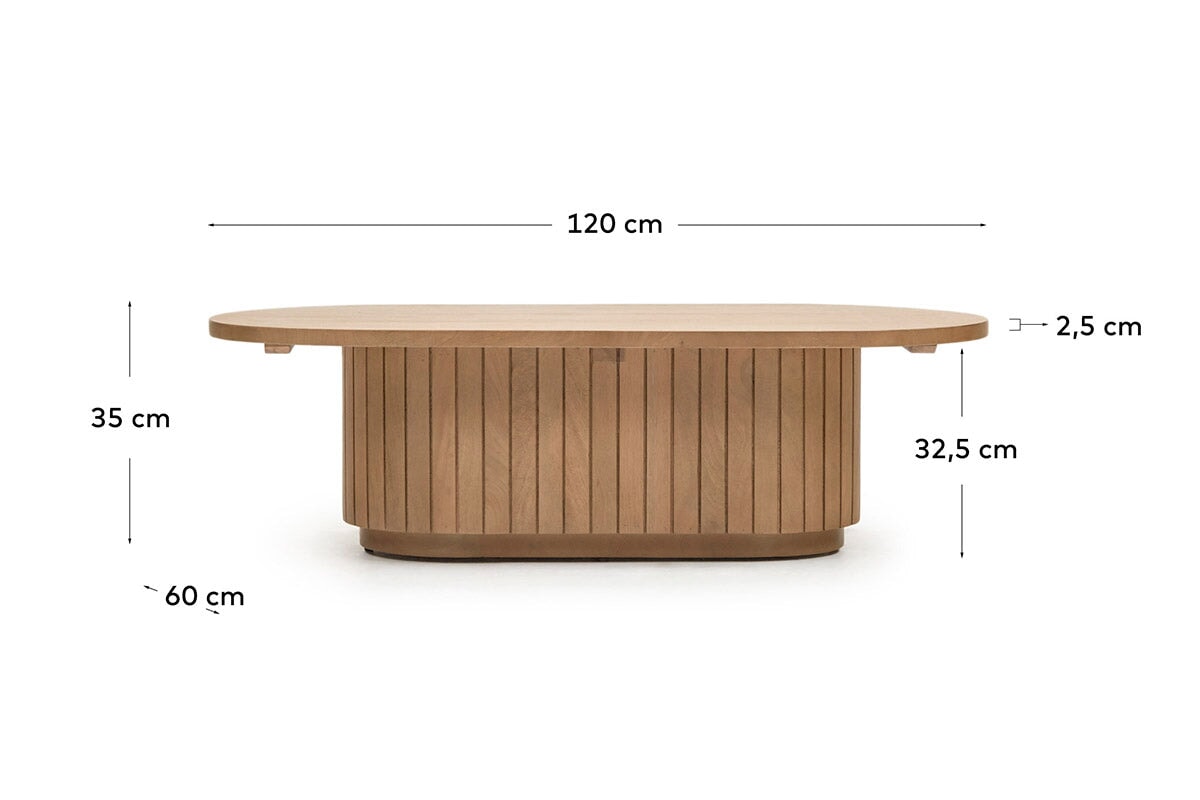Como Licia Modern Coffee Table - Stylish Living Room Center Table for Home Decor, Sofa Table with Storage Shelf - Perfect for Small Spaces, Apartments & Lounge Areas