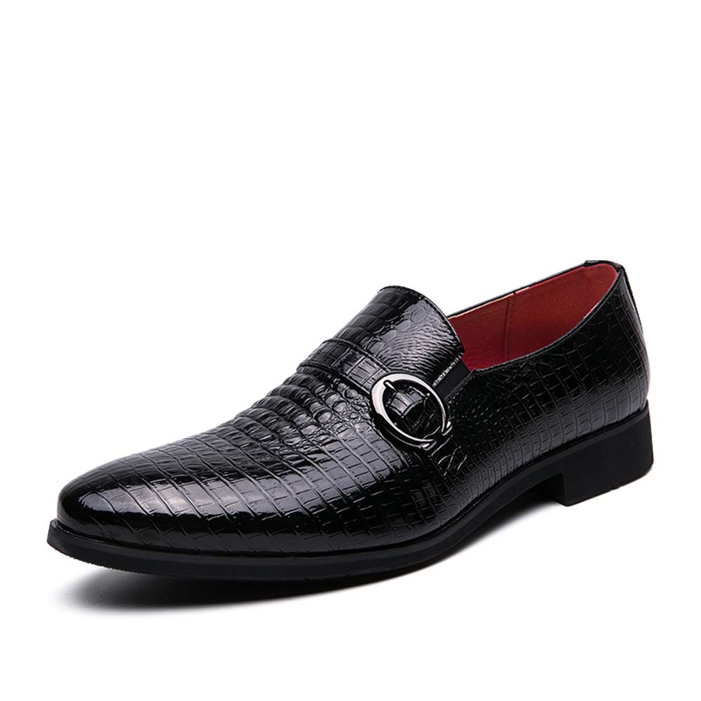 Men's Casual Slip-On Loafers - Genuine Crocodile Print Leather Dress Shoes for Driving, Party & Wedding | Comfortable & Stylish Men's Footwear for Business, Date Night & Formal Occasions