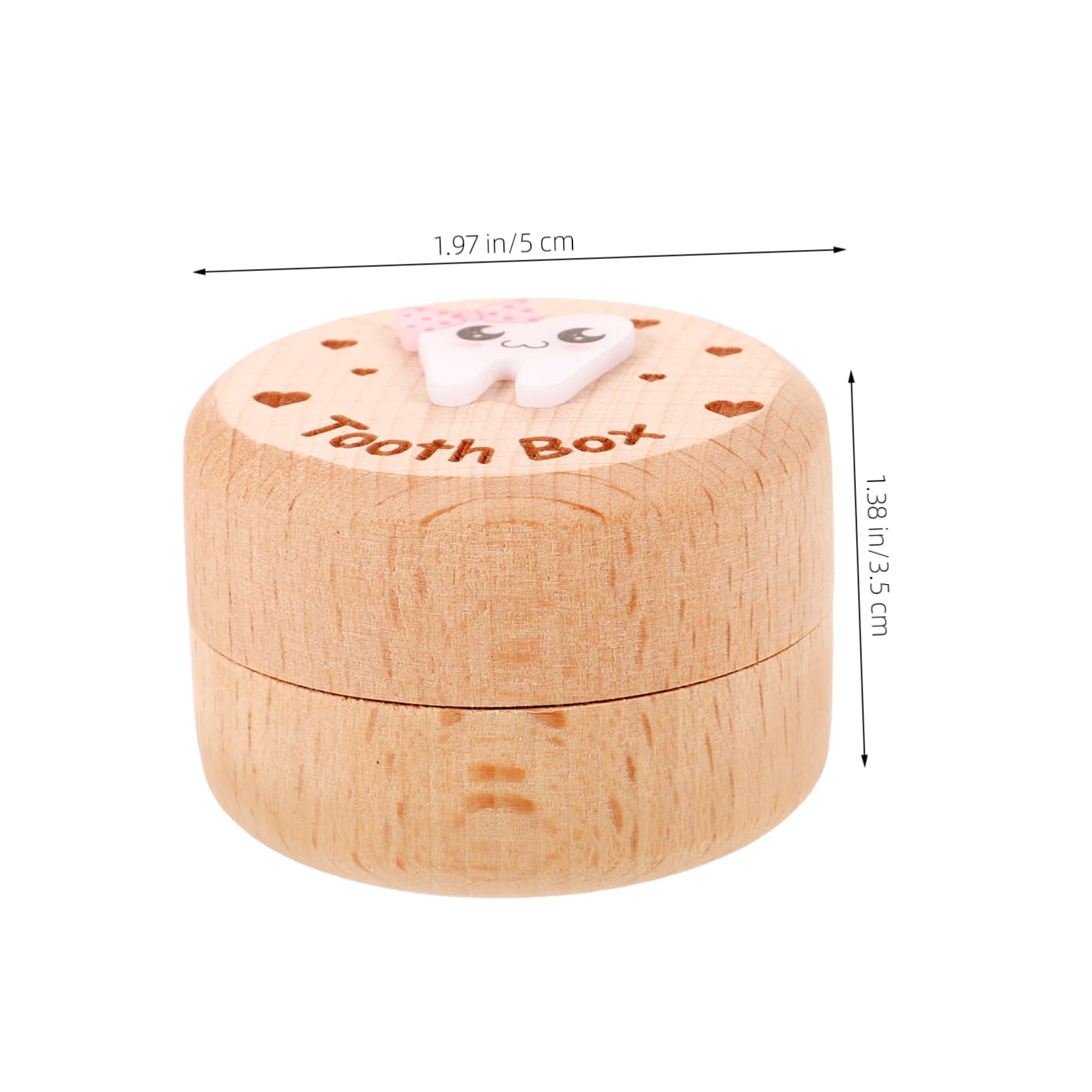CIMAXIC Wooden Tooth Storage Box - Organize & Protect Your Dental Kit, Tooth Fairy Holder for Kids & Adults - Perfect for Home, Travel & Dental Office Use
