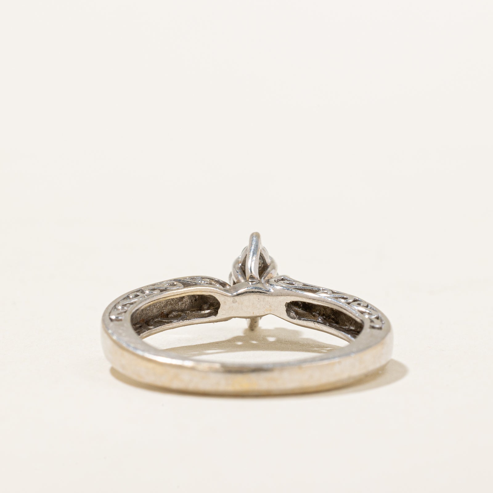 0.13ctw Marquise Cut Diamond Ring - Size 4.5 | High Set Engagement Ring for Women | Perfect for Proposals, Anniversaries & Special Occasions
