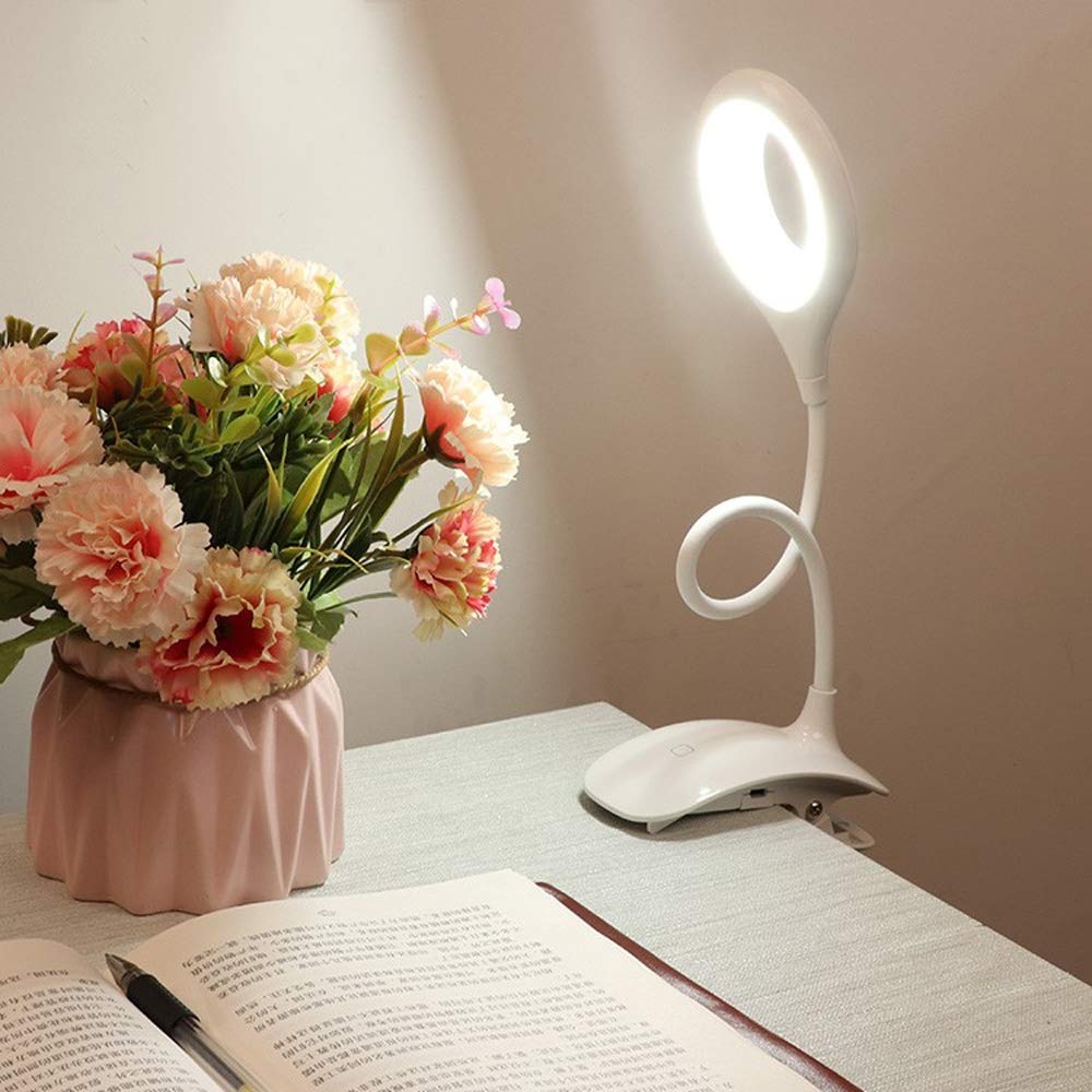 Modern LED Eye Protection Desk Lamp - Rechargeable Portable Reading Light with 360° Rotation & Touch Dimming for Students, Office, Bedroom - Perfect for Study, Work & Night Reading
