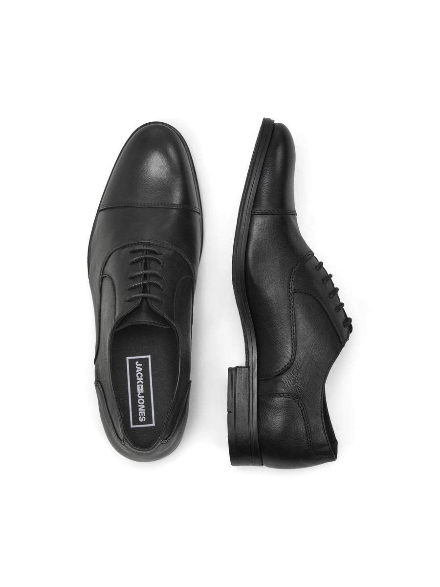 Jack & Jones Men's JFWDONALD Leather Cognac Noos Derby Shoes - Stylish & Comfortable for Casual Wear, Office & Outdoor Activities