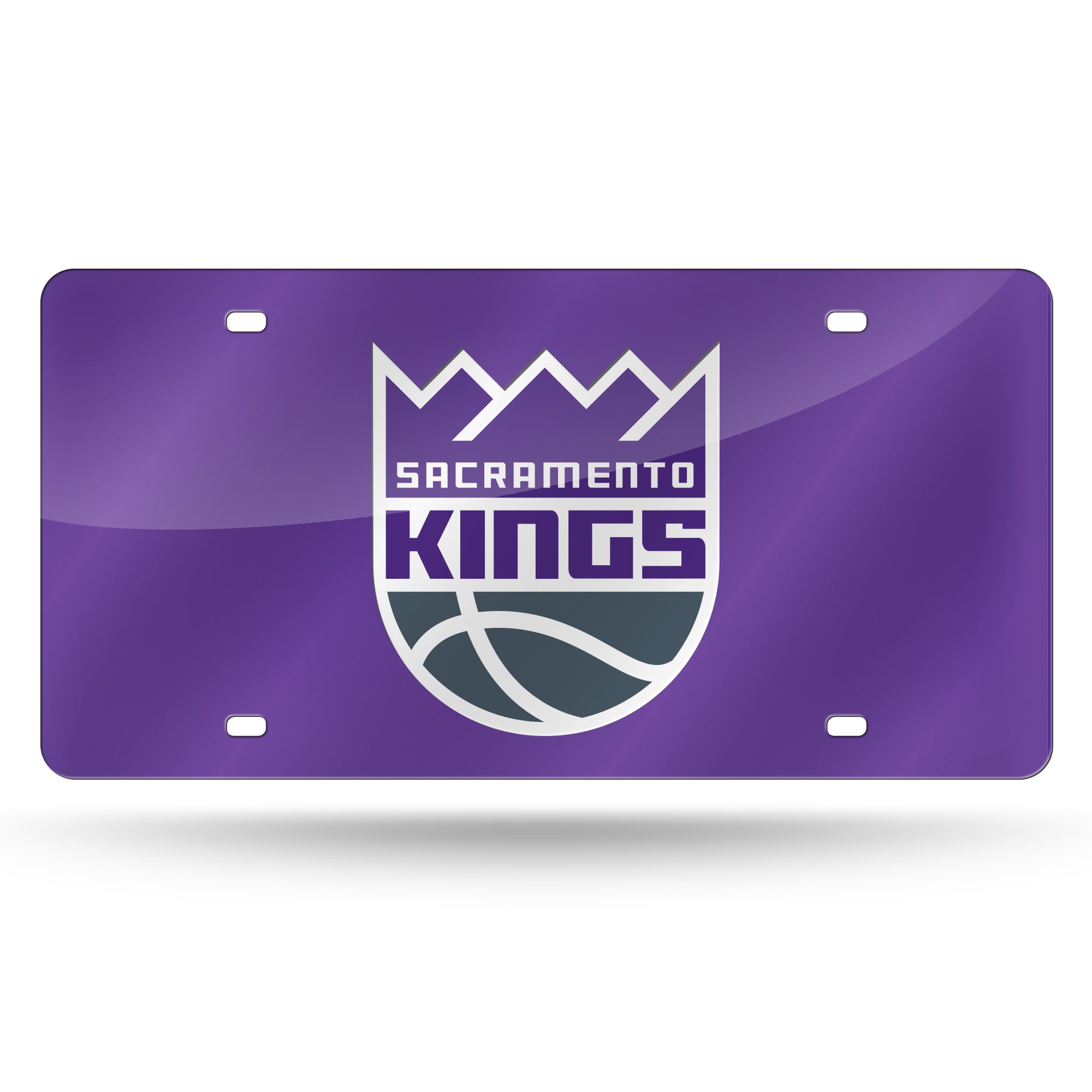 Official NBA Laser Inlaid Metal License Plate Tag - Premium Car Accessories for Basketball Fans - Perfect for Cars, Trucks, Garages & Man Caves
