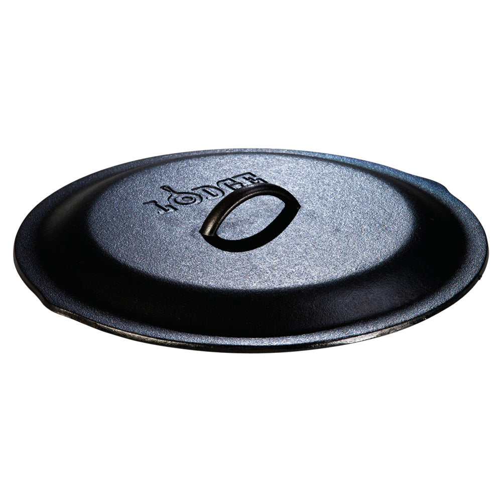 33cm Cast Iron Lid - Heavy Duty & Durable for Dutch Ovens, Skillets & Cooking Pots - Perfect for Stovetop, Oven & Outdoor Camping Use