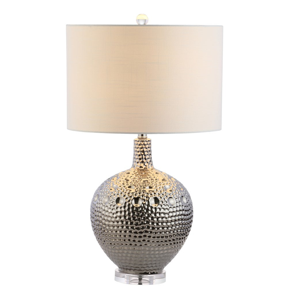 Andrews 27-Inch Ceramic LED Table Lamp - Modern Bedside Lighting for Bedroom, Living Room & Office - Energy Efficient & Stylish Home Decor