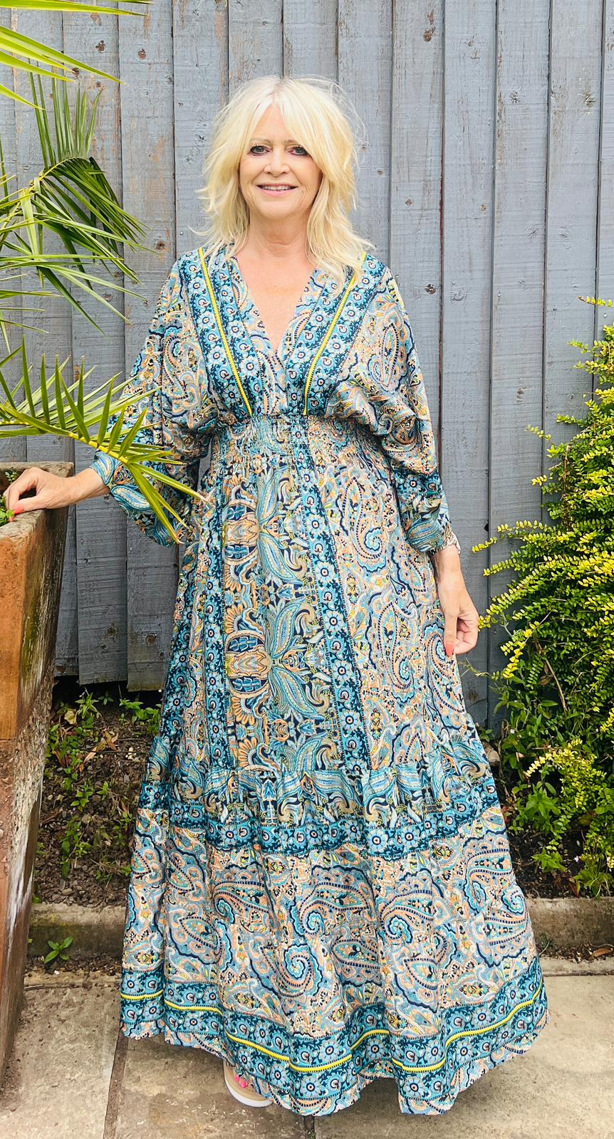 Emmeline Maxi Dress for Women - Flowy Long Summer Dress with Pockets, Boho Chic Style - Perfect for Beach, Vacation, and Casual Outings