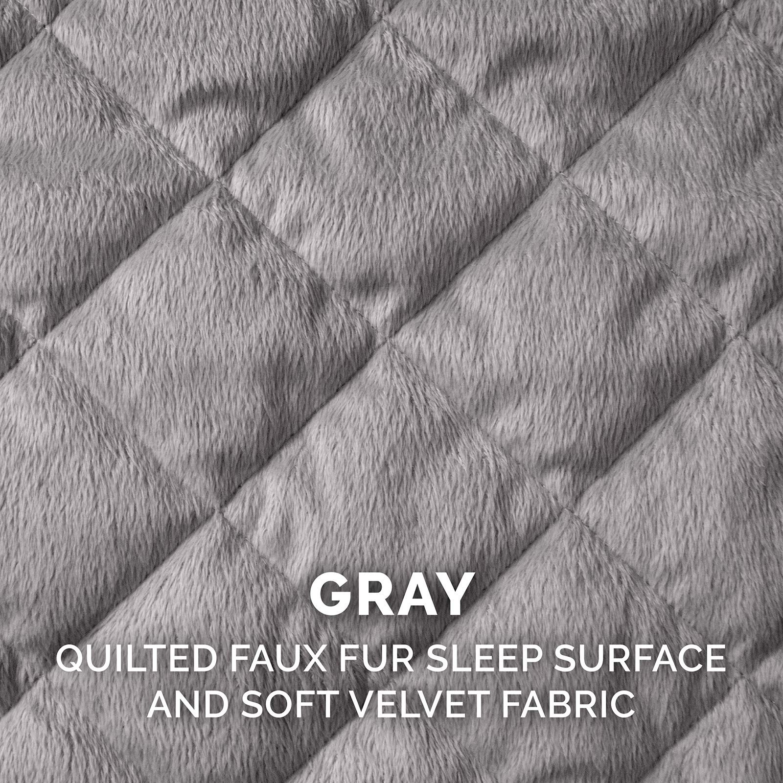 Furhaven Orthopedic Dog Bed XXL for Large Dogs - Washable Cover, Gray | Home & Travel Use