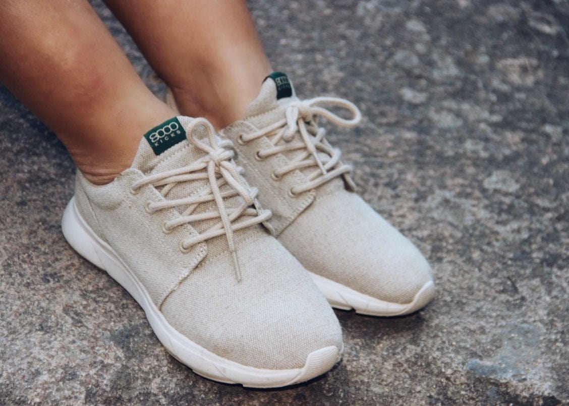 Explorer V2 Women's Vegan Hemp Sneakers - Eco-Friendly Beige Casual Shoes for Walking, Running & Gym Workouts