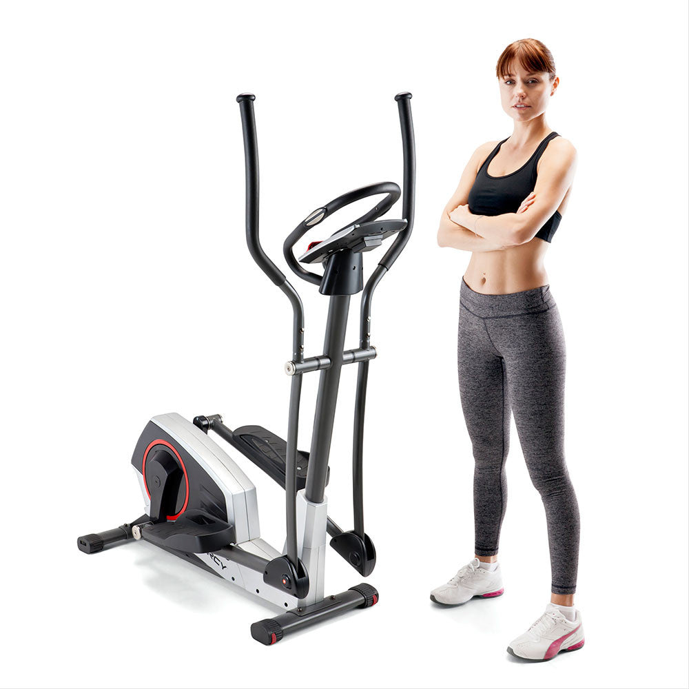 Marcy ME 704 Magnetic Elliptical Trainer Machine - Low Impact Cardio Workout Equipment for Home Gym | Perfect for Indoor Fitness, Weight Loss & Full-Body Training