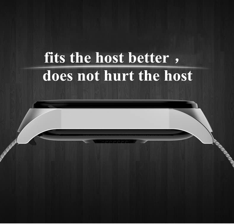 Premium Metal Replacement Band Compatible with Xiaomi Mi Band 7 - Durable Stainless Steel Bracelet Strap for Mi Band 7 Smartwatch | Perfect for Workouts, Office Wear & Everyday Use