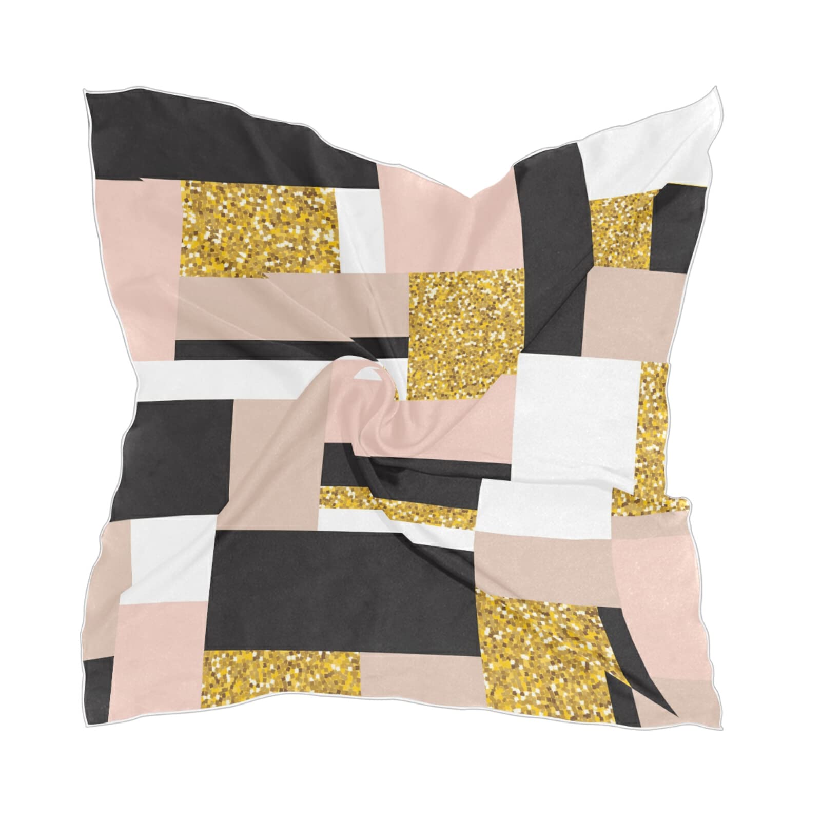 Elegant Women's Square Silk Scarf - Soft Chiffon Wrap Stole for Neck, Head & Shoulders | Perfect for Office, Party & Travel Accessories